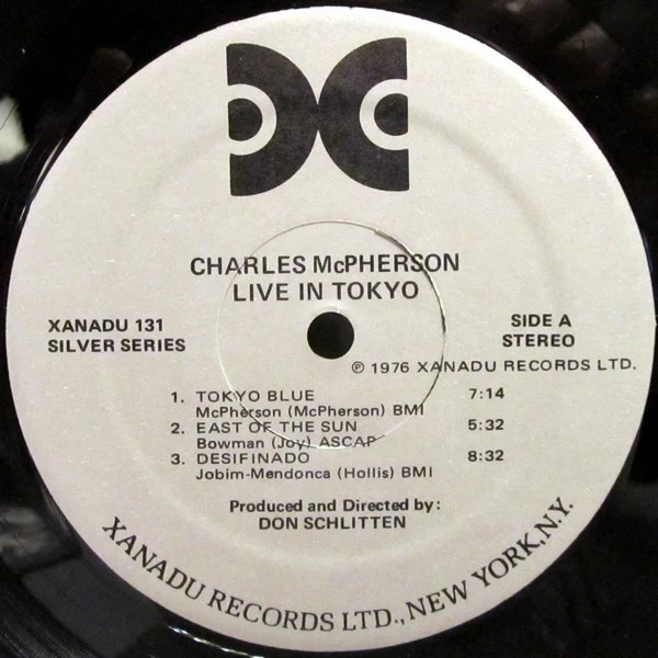 CHARLES MCPHERSON, Live In Tokyo (Xanadu Records; Xanadu 131, US 1976, Pasteback Sleeve) LP VG/VG+ - Image 3