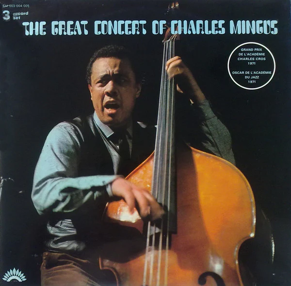 CHARLES MINGUS, The Great Concert Of Charles Mingus (America Records; 30 AM 003-004-005, France Reissue, Triple Gatefold) 3xLP G+/VG+