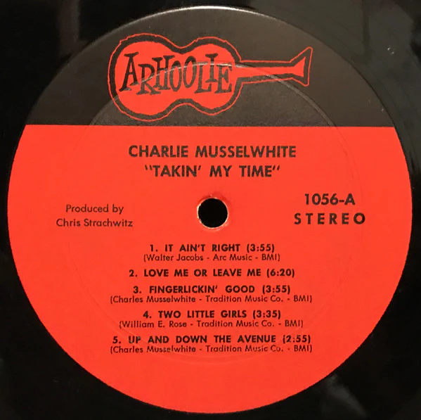 CHARLIE MUSSELWHITE, Takin' My Time (Arhoolie Records; 1056, US 1971) LP VG/VG - Image 3
