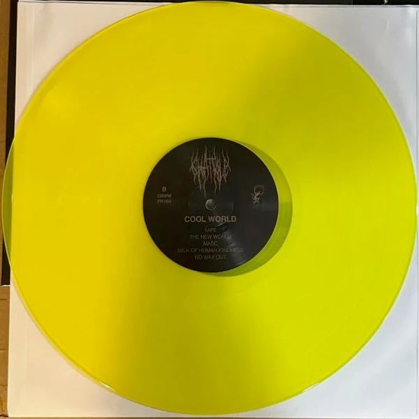 CHAT PILE, Cool World (Flenser Records; FR164, US 2024, Insert, Highlighter Yellow Vinyl), SALE - Up to 50% Off the Original Price LP NEW/NEW - Image 3