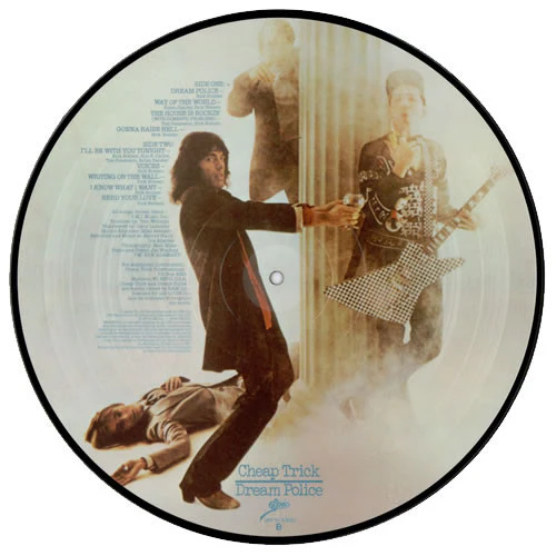 CHEAP TRICK, Dream Police (Epic; EPC11-83522, UK 1979, Clear Plastic Sleeve, Picture Disc) LP /VG - Image 2