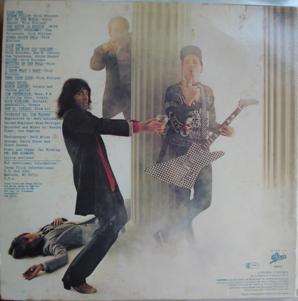 CHEAP TRICK, Dream Police (Epic; 83522, UK 1979, Gatefold, Insert) LP VG/VG - Image 2