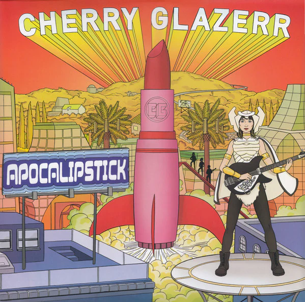 CHERRY GLAZERR, Apocalipstick (Secretly Canadian; SC345, US 2017, Inner, Red And White Splatter Vinyl) LP VG+/VG+