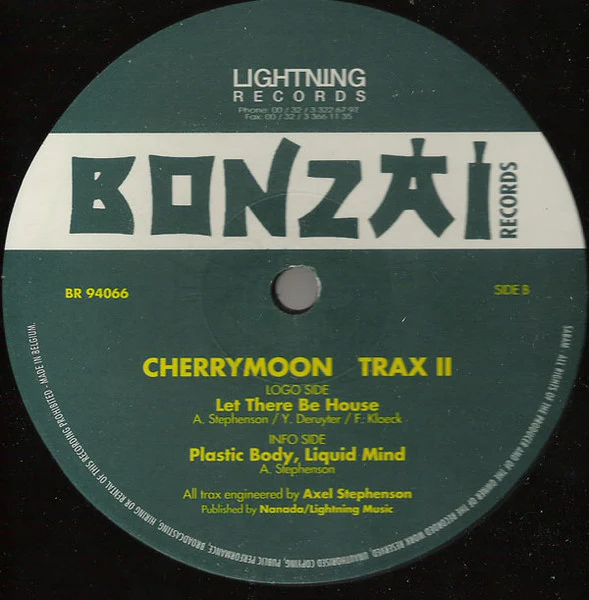 CHERRY MOON, Trax II (Bonzai Records; BR 94066, Belgium 1994, Company Sleeve) 12" G+/G+ - Image 2