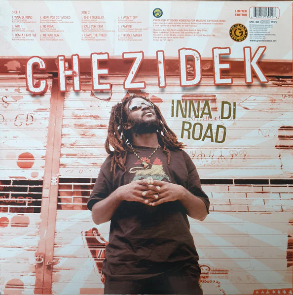 CHEZIDEK, Inna Di Road (Greensleeves Records; GREL 300, UK 2007, Limited Edition) LP VG+/VG+ - Image 2