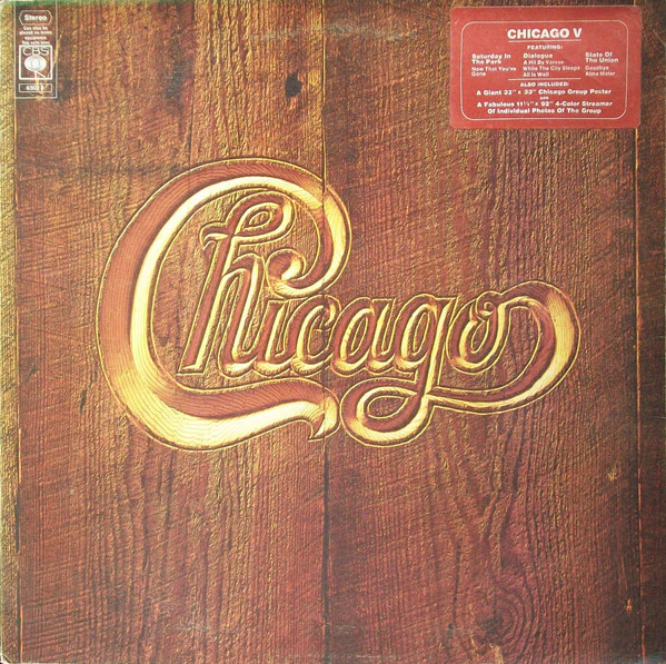CHICAGO, Chicago V (CBS; S 69018, UK 1972, Hype Stickered Gatefold Sleeve, Inner, 2 Posters) LP VG+/VG+