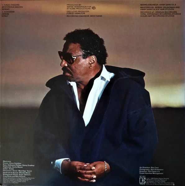 CHICO HAMILTON, Nomad (Elektra; 6E-257, US 1980) LP VG/VG+ - Image 2