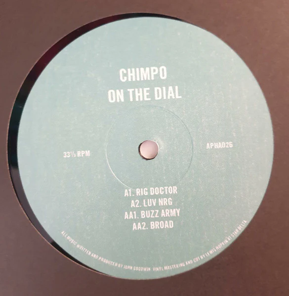 CHIMPO, On The Dial (Astrophonica; APHA026, UK 2022, Company Sleeve) 12" VG+/VG+