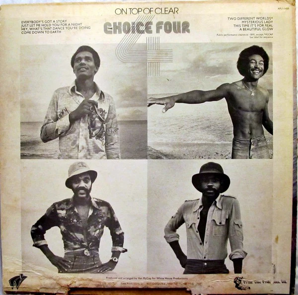 CHOICE FOUR, On Top Of Clear (RCA; APL1-1400, US 1976, Picture Sleeve) LP VG/VG+ - Image 2