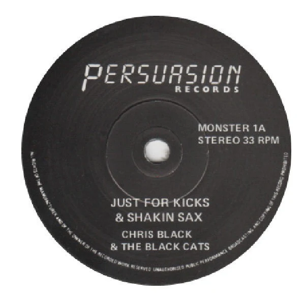 CHRIS BLACK (5) & BLACK CAT, For Rockers Only (Persuasion Records; MONSTER 1, UK 1980s, Picture Sleeve) 7" VG/VG - Image 3