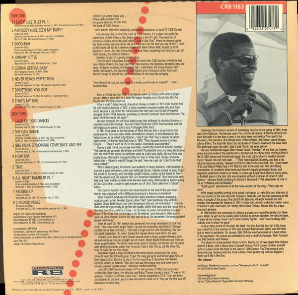 CHRIS KENNER, I Like It Like That (Charly R&B; CRB 1163, UK 1987), SALE - Up to 50% Off the Original Price  LP VG+/VG+ - Image 2
