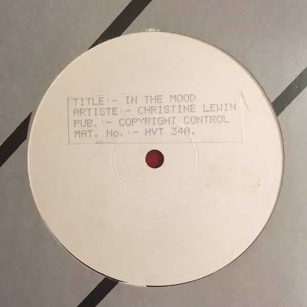 CHRISTINE LEWIN / HOT VINYL RYTHM BAND, In The Mood (Hot Vinyl; HVT 34, 	UK 1986) 12" /G+