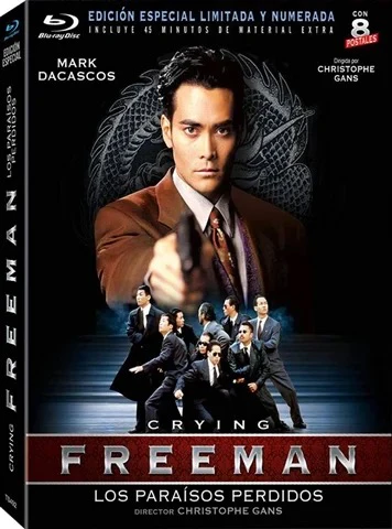 CHRISTOPHE GANS, Crying Freeman: Los Paraisos Perdidos (; TS492, Spain , Slipcase, 8 Cards, Ltd Edition Numbered 0089 of 1600) Blu-Ray VG+/VG+