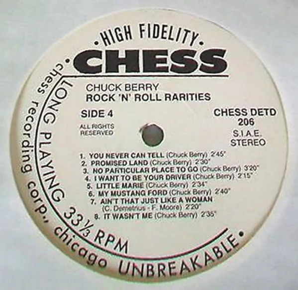 CHUCK BERRY, Rock & Roll Rarities (Chess; DETD 206, Italy 1987, Gatefold), SALE - Up to 50% Off the Original Price  2xLP VG/VG - Image 3