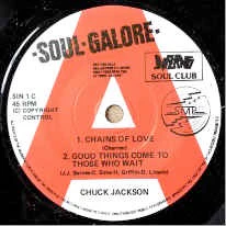 CHUCK JACKSON, Chains Of Love / Good Things Come To Those Who Wait / Hand It Over / Any Day Now (Inferno Soul Club; SIN 1, UK 1980, Promo) 7" EP /VG+