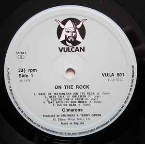 CIMARONS, On The Rock (Vulcan; VULA 501, UK 1976, Inner) LP VG/VG - Image 3