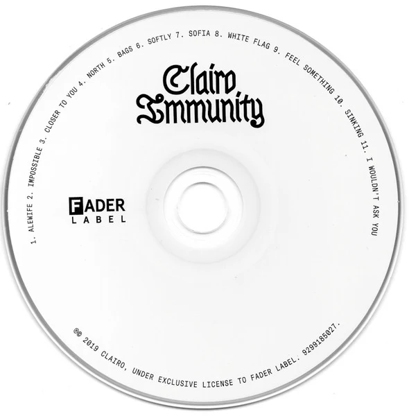 CLAIRO, Immunity (Fader Label; 9299185027, US 2019, Digipak) CD NEW/NEW - Image 3