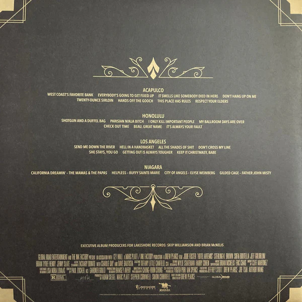 CLIFF MARTINEZ, Hotel Artemis (Original Motion Picture Soundtrack) (Lakeshore Records; LSINV210LP, UK & US 2018, Gatefold, 2 Inners, 180 Gram Vinyl) 2xLP EX/EX - Image 2