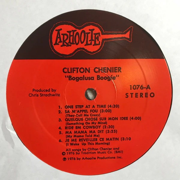 CLIFTON CHENIER, Bogalusa Boogie (Arhoolie Records; 1076, US Reissue, Pasteback Sleeve) LP VG/VG - Image 3