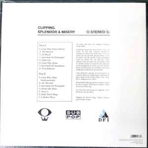 CLIPPING., Splendor & Misery (Deathbomb Arc; DBA 150, Europe 2016, Inner) LP VG+/VG+ - Image 2