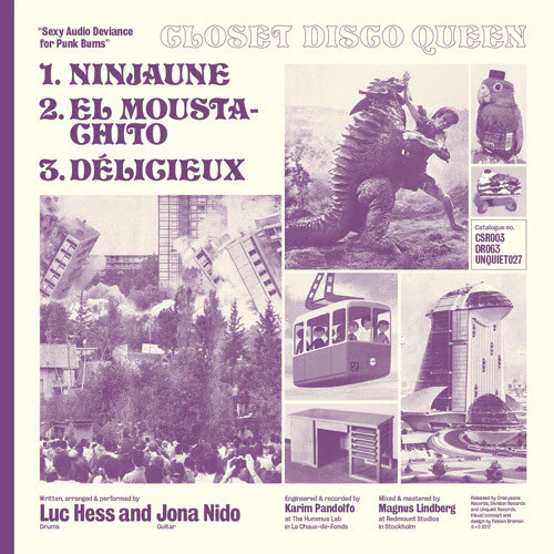 CLOSET DISCO QUEEN, Sexy Audio Deviance For Punk Bums (CRAZYSANE RECORDS; CSR003, Switzerland 2017, Single Sided, Etched, Numbered), SALE - Up to 50% Off the Original Price  12" VG+/VG+