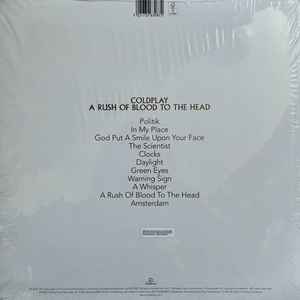 COLDPLAY, A Rush of Blood to the Head (Parlophone; 5021732630872, Europe 2025 Reissue, Gatefold, Inner, Clear Vinyl 140 Gram EcoRecord) LP NEW/NEW - Image 2