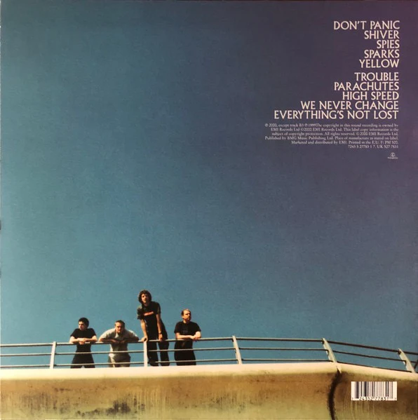 COLDPLAY, Parachutes (Parlophone; 7243 5 27783 1 7, Europe 2000s Reissue, Inner) LP VG+/EX - Image 2