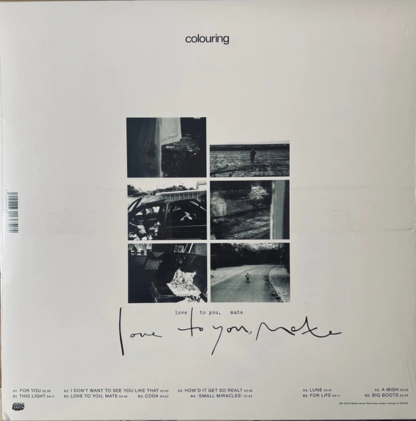 COLOURING, Love To You, Mate (Bella Union Records; Bella1523V, UK & Ireland 2024, Inner, Clear Vinyl) LP VG+/EX - Image 2