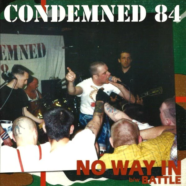 CONDEMNED 84, No Way In / Battle (Haunted Town Records; HTR#22, US 2003, Picture Sleeve, Insert With Hand Written Letter On Rear, Pink Vinyl, Limited Edition Number 1/100), SALE - Up to 50%  7" EX/VG+