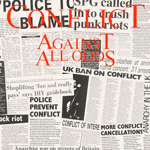 CONFLICT, Against All Odds (Mortarhate Records; LP MORT 60, UK & Europe 1989, Gatefold, Inner) LP VG/VG