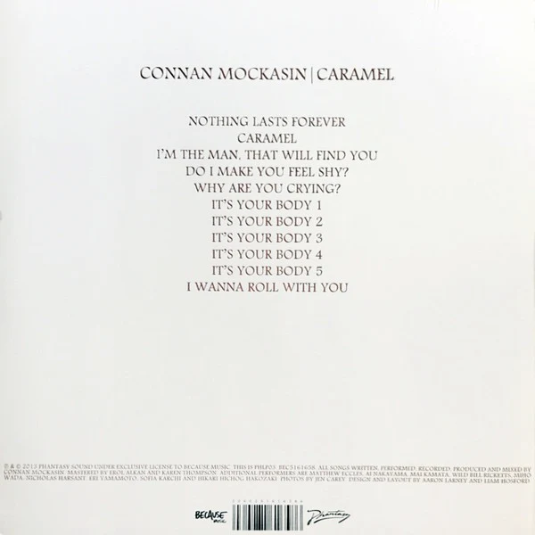 CONNAN MOCKASIN, Caramel (Phantasy; PHLP03, UK 2013, Insert, Clear w/ White/Gold Splatter Vinyl) LP VG+/VG+ - Image 2