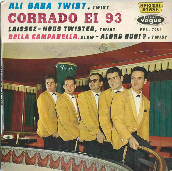 CORRADO EI 93, Ali Baba Twist (Disques Vogue ; EPL. 7982, France 1962, Laminated Flipback Sleeve) 7" EP VG+/VG