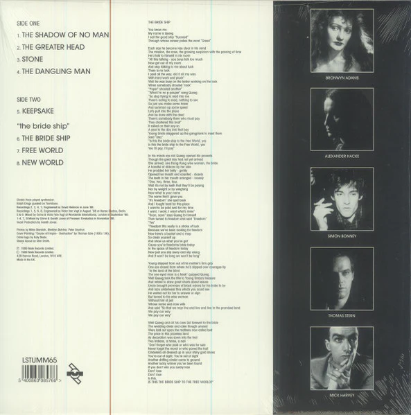 CRIME & THE CITY SOLUTION, The Bride Ship (Mute; LSTUMM65, Worldwide 2023 Reissue, White Vinyl, Ltd to 1000) LP EX/EX - Image 2