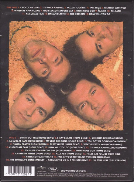 CROWDED HOUSE, Woodface (Capitol Records; 5372027, Australia 2016, Box Set, Booklet), SALE - Up to 50% Off the Original Price 2xCD VG+/VG+ - Image 2
