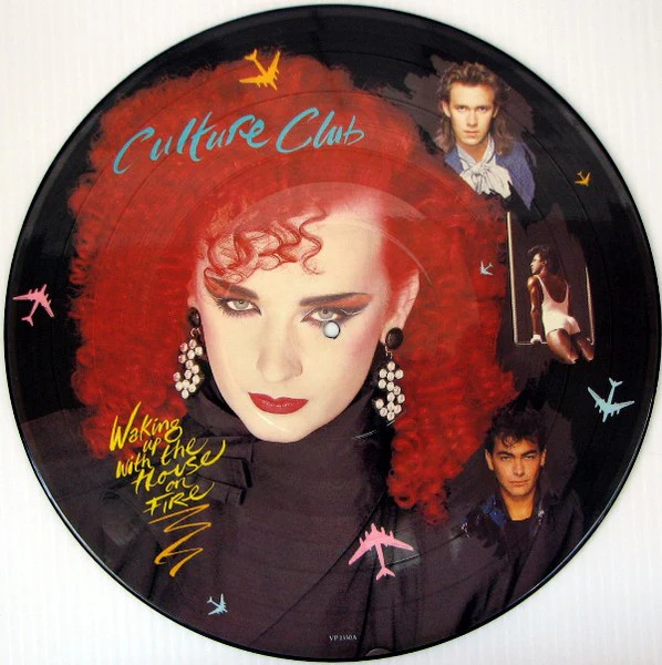 CULTURE CLUB, Waking Up With The House On Fire (Virgin; VP2330, UK 1984, Die Cut Picture Sleeve, Insert, Picture Disc) LP VG/VG+ - Image 3
