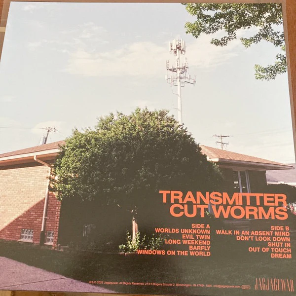 CUT WORMS, Transmitter (Jagjaguwar; JAG489LP-C1, Europe 2026, Indie Exclusive Clear Red Vinyl) LP NEW/NEW - Image 2