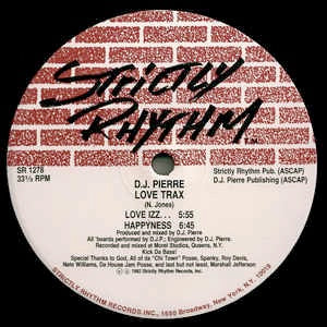 D. J. PIERRE, Love Trax (Strictly Rhythm; SR 1278, US 1992) 12" /VG
