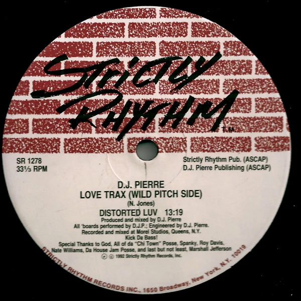 D. J. PIERRE, Love Trax (Strictly Rhythm; SR 1278, US 1992) 12" /VG - Image 2