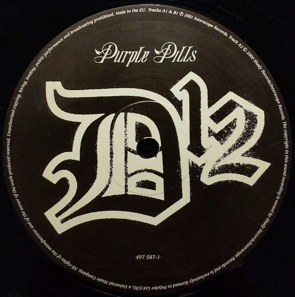 D12, Purple Pills (Interscope Records; 497 587-1, UK 2001, Picture Sleeve) 12" VG/VG - Image 3