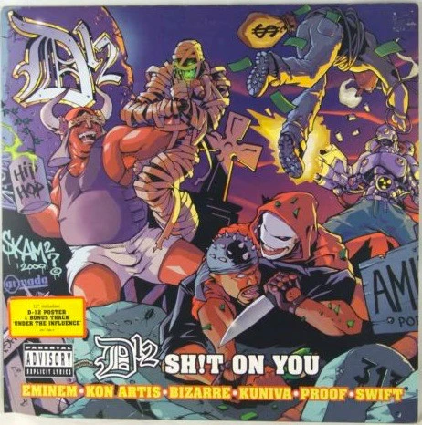 D12, Shit On You / Under The Influence (Shady Records; 497 496-1, UK 2001) 12" EX/EX