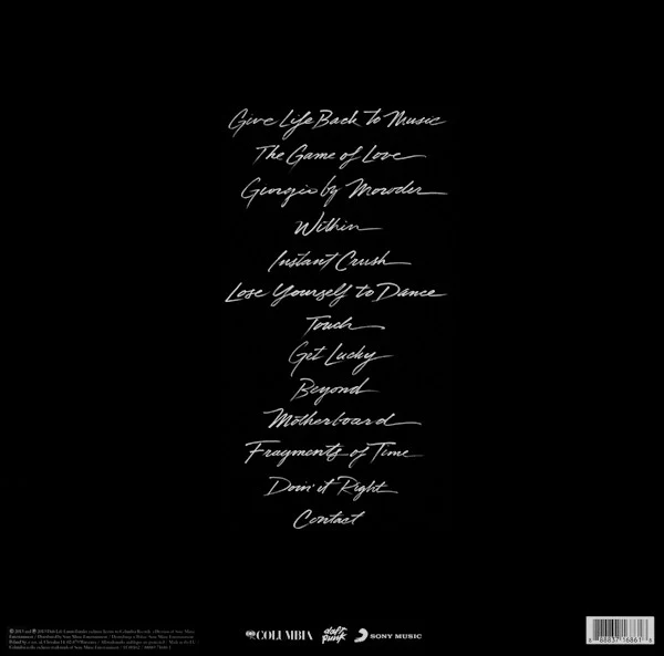 DAFT PUNK, Random Access Memories (Sony; 88883716861, UK 2013, Gatefold, Booklet, 180 Gram Vinyl. Chab. Matrix - 30372 etched on Side 4 run Out) 2xLP VG/VG - Image 2