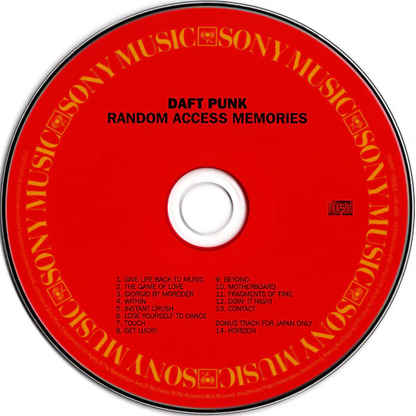 DAFT PUNK = , Random Access Memories = (Sony Records Int'l; SICP 3817, Japan 2013, With Obi) CD EX/EX - Image 3