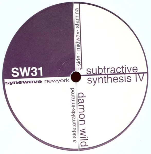 DAMON WILD, Subtractive Synthesis IV (Synewave; SW31, US 1997, Plain Sleeve, White Vinyl) 12" /VG