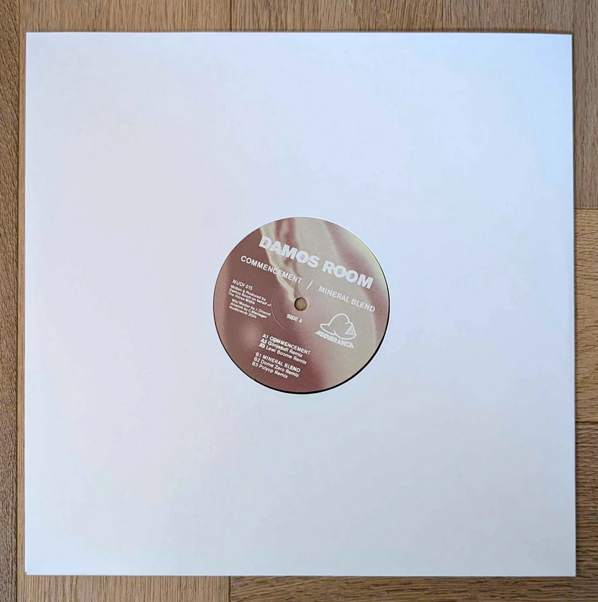 DAMOS ROOM, Commencement // Mineral Blend (Nudibranch Records; NUDI 015, UK 2024, Stamped Plain Sleeve, Insert + Sticker), SALE - Up to 50% Off the Original Price 12" EX/VG+ - Image 2