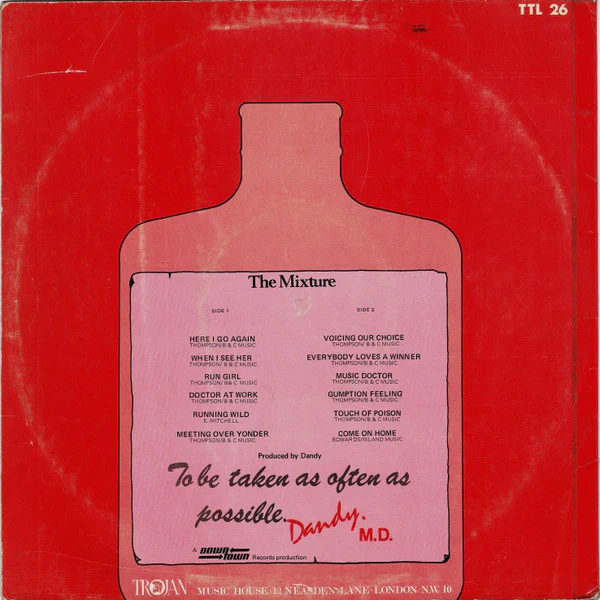 DANDY, Your Musical Doctor (Downtown; TTL 26, UK 1970, Laminated Front Sleeve), SALE - Up to 50% Off the Original Price  LP VG/G - Image 2
