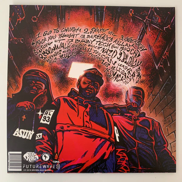 DANIEL SON (2), ASUN EASTWOOD, FUTUREWAVE, Physics Of Filth (Tuff Kong Records; TKR119, Italy 2020, Limited Edition, Numbered) LP VG+/VG+ - Image 2