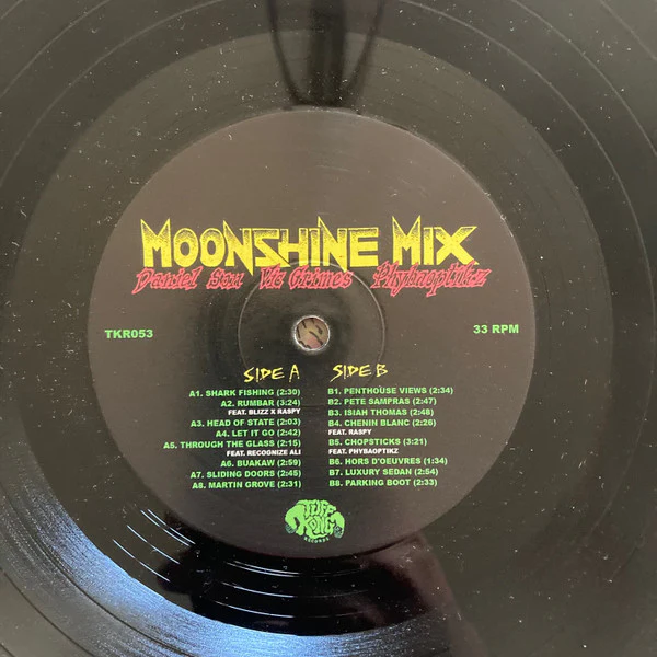 DANIEL SON, VIC GRIMES, PHYBAOPTIKZ, Moonshine Mix (Tuff Kong Records; TKR053, Italy 2019) LP VG/VG - Image 3