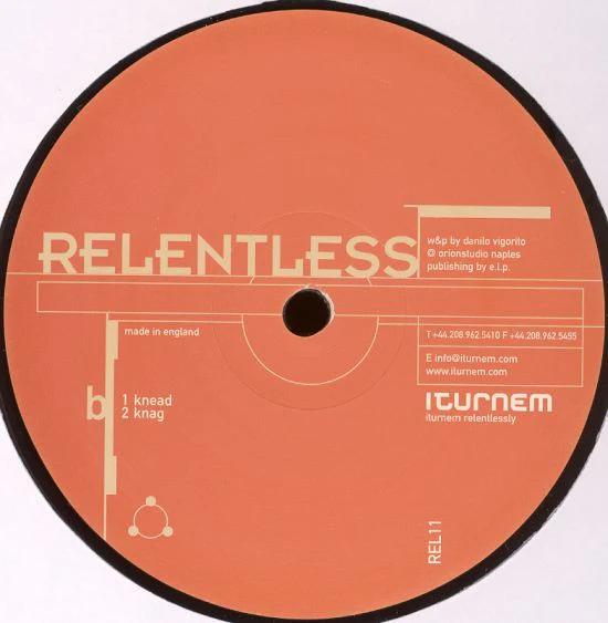 DANILO VIGORITO, Knapper (Relentless; REL 11, Canada 2003, Stickered die cut ), SALE - Up to 50% Off the Original Price 12" G+/G+ - Image 2