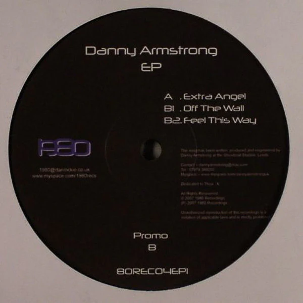 DANNY ARMSTRONG, EP (1980 Recordings; 80REC04EP1, UK 2007, Plain Sleeve) 12" /VG - Image 2