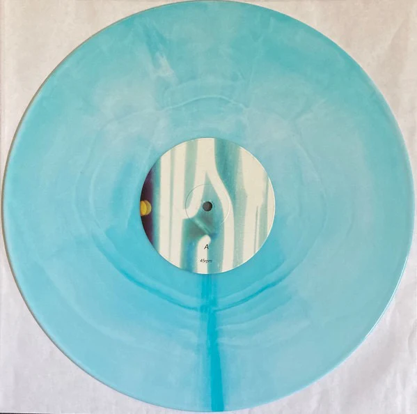 DARKSIDE, Psychic (Other People / Vinyl Me, Please; OP003, US 2021 Reissue, 2 Inners & Booket, Poster, Blue/White Marble (Crystal Ball) Vinyl, with Obi, Nicolas Jaar) 2xLP VG+/VG+ - Image 3